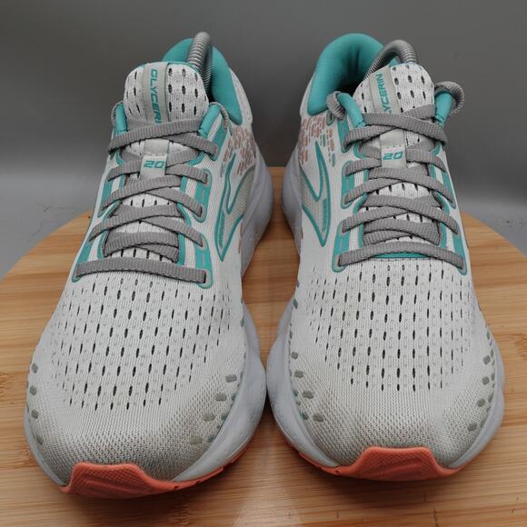 Brooks Shoes Womens 11 B Glycerin 20 Gray Blue Running Sneakers 1203691B061 - Picture 2 of 9